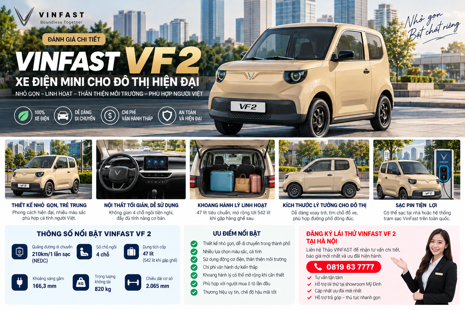 Đánh giá VinFast VF 2: Ưu nhược điểm và đối tượng phù hợp